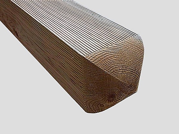 Ribbed Round Top Tanalized Posts - Ribbed Round Top Tanalized Post