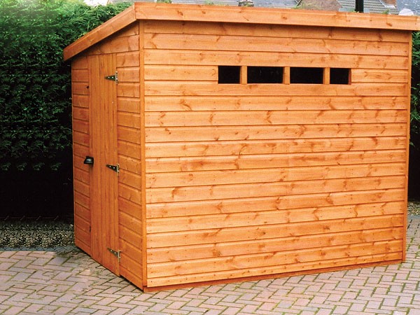 Security Pent Shed