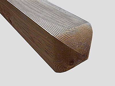 Ribbed Round Top Tanalized Posts