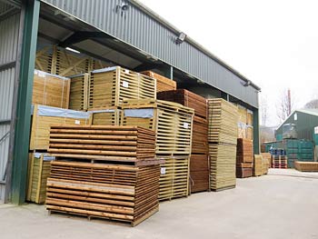 Continental and Traditional Fence Panels in our Warehouse Storage Facility