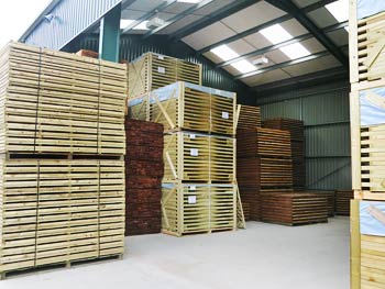 Continental and Traditional Fence Panels in our Warehouse