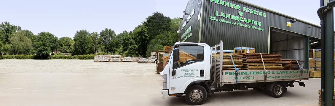 A Pennine Fencing delivery ready to despatch to a local customer