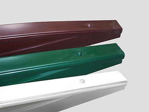PVC (Plastic) Gravel Board Curved Top Section - PVC Gravel Board Curved Top Section - colours