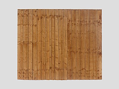 Flat Feather Edge Vertical Tanalized Brown Panels