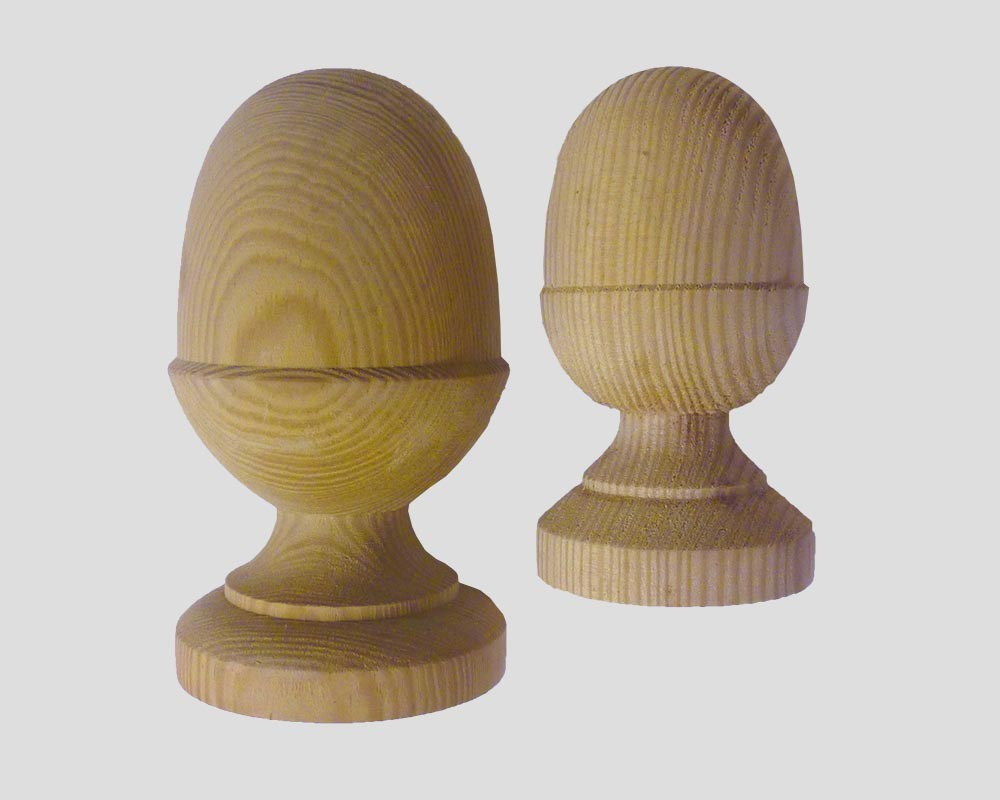 Linic 1 x Green Acorn Fence Top Finial 3" Fence Post Cap UK Made GT0007 