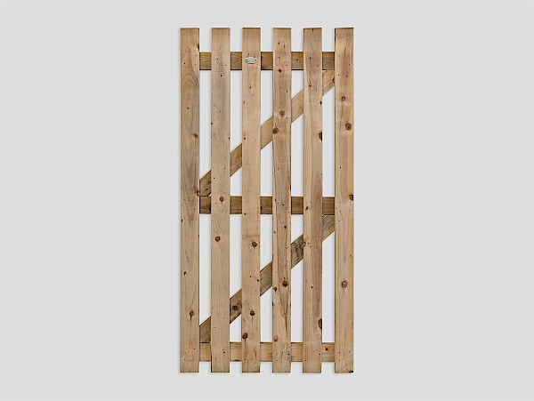 Pennine Flat Picket Gate - Picket Gate - Front View