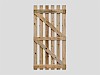 Pennine Flat Picket Gate - Picket Gate - Rear View