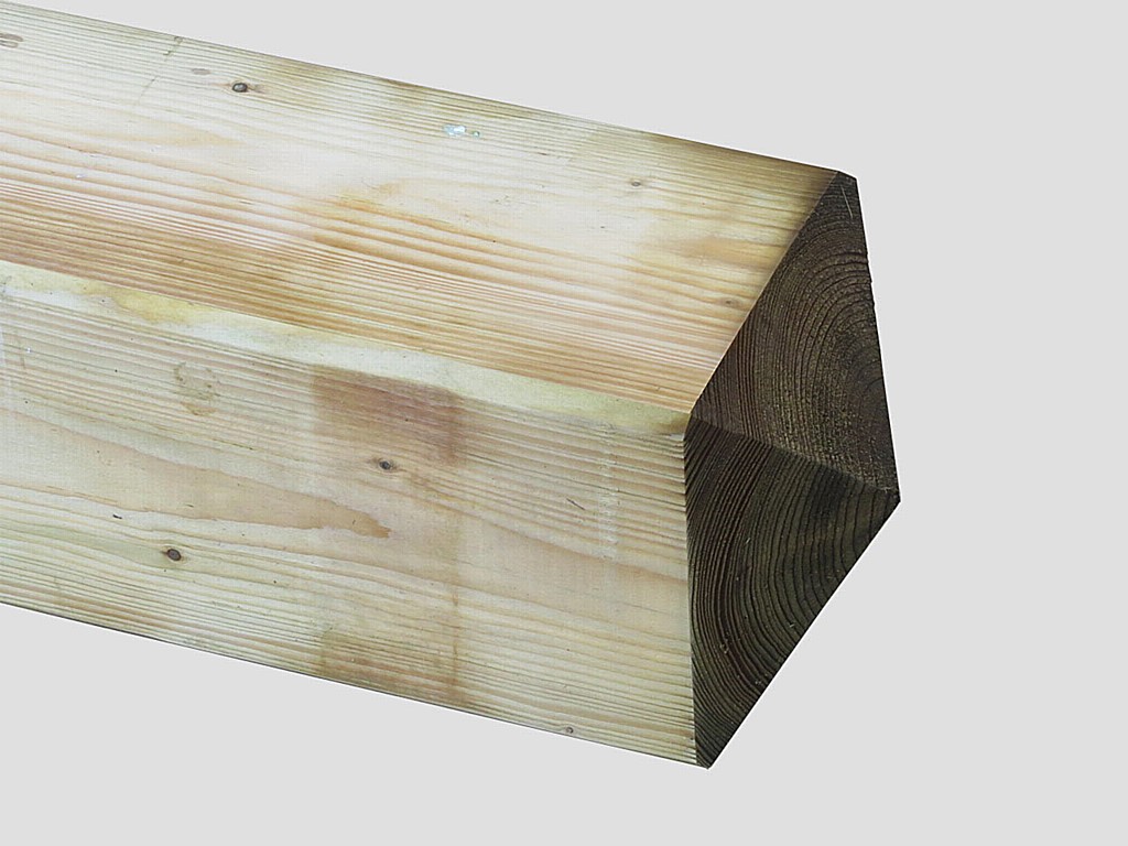 Pyramid Topped Tanalized Green Gate Post | Timber Posts & Gravel Boards ...