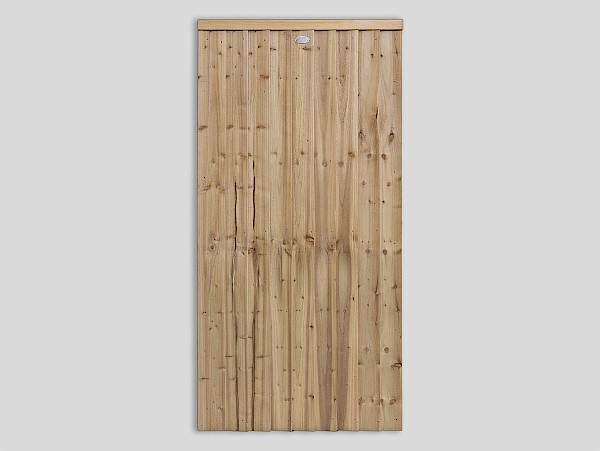 Pennine Flat Feather Edge Garden Gate - Feather Edge Panel - Front View
